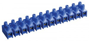 IEK зажим винтовой ЗВИ-3 негорюч. полистирол 1,0-2,5 мм2 12пар  синие