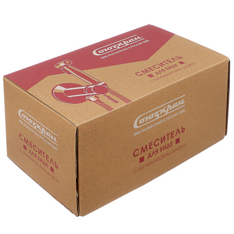 СоюзКран Смеситель для биде с гигиенич. душем настенный, картридж 35мм, нерж. сталь, SS03-R132