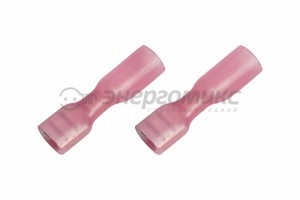 REXANT клемма плоская полностью изол. термоусаж. (КППИт гн - 6.6мм 0.5-1.5мм, цена за шт (100!), 08