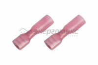 REXANT клемма плоская полностью изол. термоусаж. (КППИт гн - 6.6мм 0.5-1.5мм, цена за шт (100!), 08