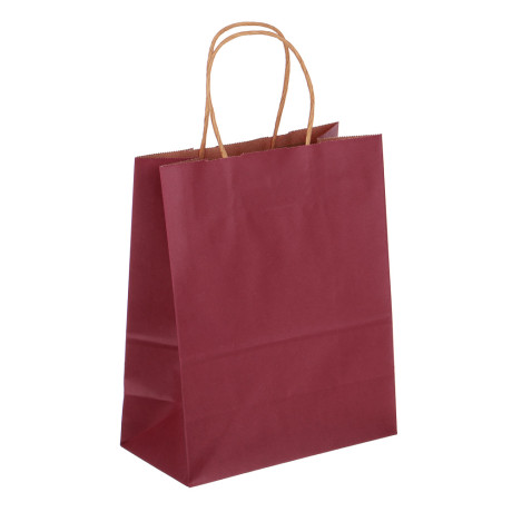 LADECOR Пакет подарочный, бумажный, ML 21x27x11 см, цветной крафт, 10 цветов