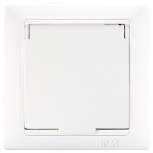 Bylectrica СТИЛЬ Роз. 1-местн. СУ земля со шторк. с крышкой белый, (РС16-364)