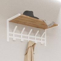 Вешалка с полкой Торонто 21Д (5 крюч.) 67*27*27см (белый)  ВСПТ21ДБ под заказ ЗМИ