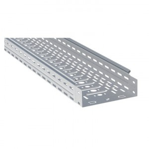 EKF Лоток перфорированный металлический 80х500х3000-1,0мм (6м) L8050001