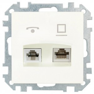 Bylectrica СТИЛЬ мех. роз. комбинированная оконечная (комп+тел) беж., (ТРК-004 беж.)