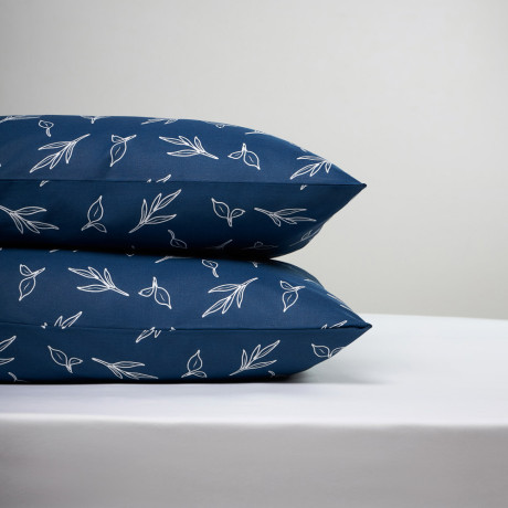 PROVANCE Нэви Наволочки 70х70см, 100% хлопок, бязь, 2шт, синий