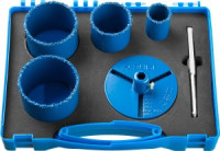 Набор кольцевых коронок ЗУБР &quot;ПРОФЕССИОНАЛ&quot; 6 предм. в кейсе: коронки 33,53,67,73мм