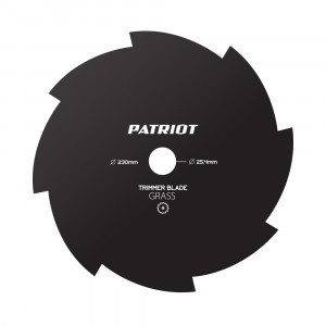 PATRIOT Нож TBS-8, D=230*25,4мм, толщина 1,6 мм, 8 - зубый, 809115210