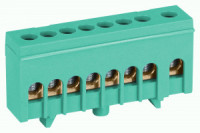 ЭРА шина PE земля ШНИ-6х9-8-Д-Зеленый 8 отв. в изол. корпусе на DIN-рейку (уп.10шт цена за шт) 62877