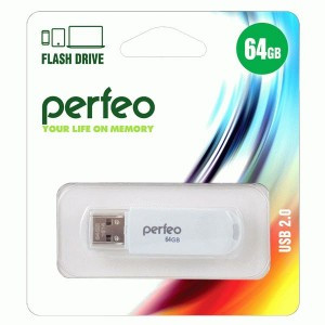 Флэш-диск USB 64GB Perfeo Perfeo C03 White