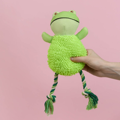 VETTA Игрушка для домашних животных, ПЭ, 21,5х11 см, лягушка