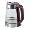 LEBEN Чайник электрический стеклянный 1,8л 1850 Вт рифленое стекло, бордовый