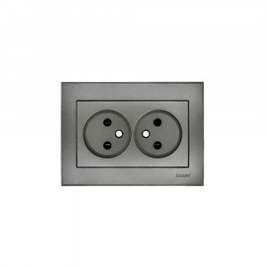 Lezard RAIN роз. СУ 2 мест. черный графит матовый, керамика (корпус PC) 703-4141-128