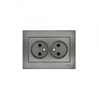 Lezard RAIN роз. СУ 2 мест. черный графит матовый, керамика (корпус PC) 703-4141-128