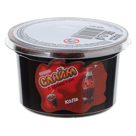 ИГРОЛЕНД Игрушка для детей из полимерных пластичных масс, "Слайм" с ароматом, 100 мл, 6 дизайнов