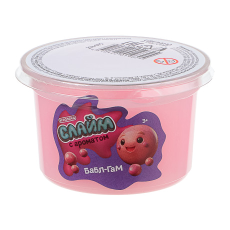 ИГРОЛЕНД Игрушка для детей из полимерных пластичных масс, "Слайм" с ароматом, 100 мл, 6 дизайнов