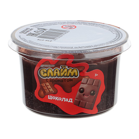 ИГРОЛЕНД Игрушка для детей из полимерных пластичных масс, "Слайм" с ароматом, 100 мл, 6 дизайнов