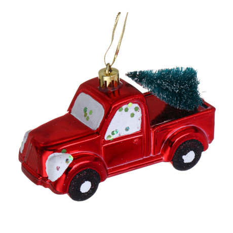 СНОУ БУМ Подвеска декоративная, "Машинка", 11х5,3х6,5см, пластик