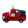 СНОУ БУМ Подвеска декоративная, "Машинка", 11х5,3х6,5см, пластик