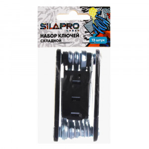 SILAPRO Набор ключей складной 13шт (шестигранники, отвёртка крест/шлиц, головки, ключ), металл,пласт
