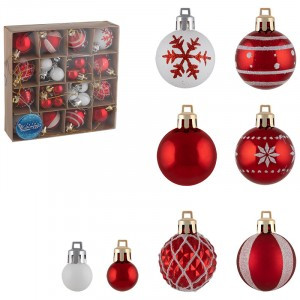 Набор шаров "Зимняя рябина" 36шт Волшебная страна