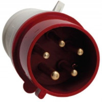 EKF вилка силовая CEE переносная 033 2Р+РЕ 63А 220В IP67  ps-033-63-220