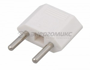 REXANT сет. вилка-переходник (адаптер) плоский "Тефаль" Tefal 6A белый 11-1041