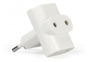 SmartBuy разветвитель (тройник) 3роз. 6А (АБС-пластик, Т-образный,плоск. вилка, белый) SBE-06-A04-3