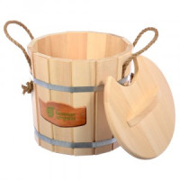 Запарник 8л с крышкой, липа, 3605 Банные штучки