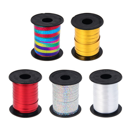 Лента для подарков, 5мм x 10м, ПП, 5 видов