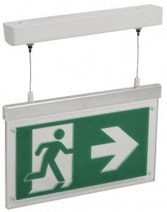 IEK ССА3002 св-к эвак. подвес. 3ч 3W двуст. сменный LSSA0-3002-3-20-K03