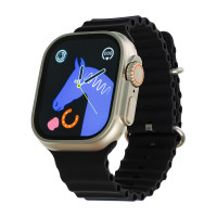 BY Умные часы Space Ultra watch, IP65, BT5.0, 200 мАч, 2.01&quot;, металл, черный