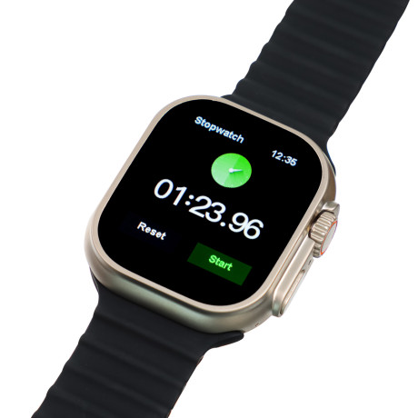 BY Умные часы Space Ultra watch, IP65, BT5.0, 200 мАч, 2.01", металл, черный