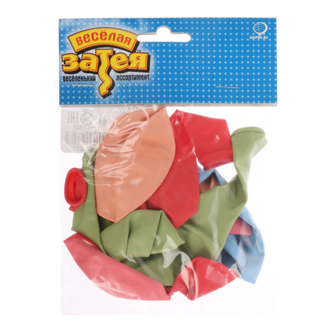 Набор воздушных шаров 10шт, тм Веселая Затея, 30см, макарунс