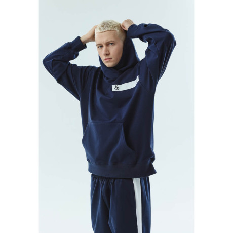 BY KRL Толстовка мужская, хлопок / синтетические волокна, цвет темно-синий, размер M