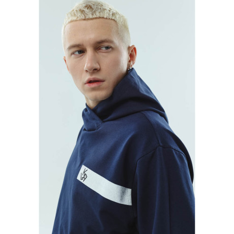 BY KRL Толстовка мужская, хлопок / синтетические волокна, цвет темно-синий, размер M