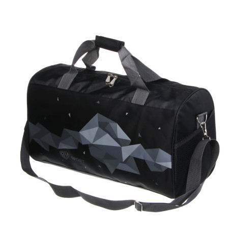 Сумка спортивная тм BY SPORT, 48x28x22см, полиэстер 420D, ПВХ