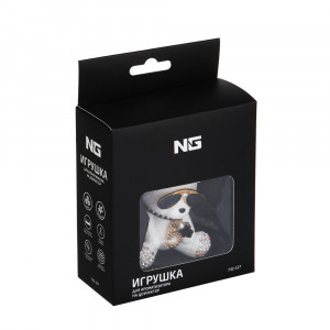 NG Игрушка для ароматизатора на дефлектор, белый мишка