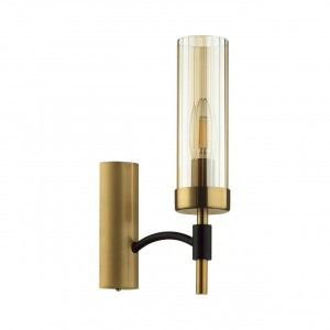 LUMION 6538/1W CLASSI LN23 167 чёрный, латунь Бра E14 1x40W 220V SHARON