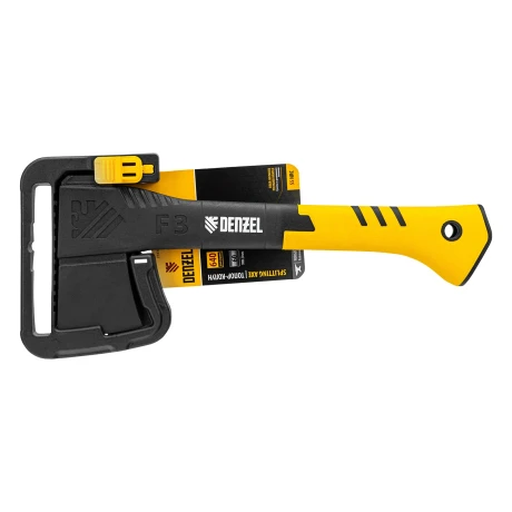 Топор-колун, F3, 640 гр, двухкомпонентная рукоятка, 320 мм// Denzel