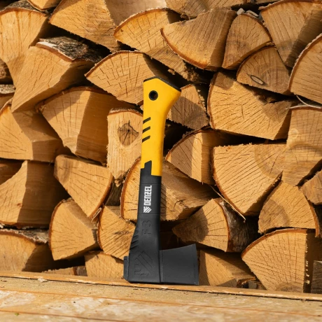 Топор-колун, F3, 640 гр, двухкомпонентная рукоятка, 320 мм// Denzel