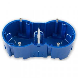 Bylectrica кор. уст. 2-х мест. с винтами для твердых стен СУ 36х66х47,4мм, армлен, КЕ-501 исп.1