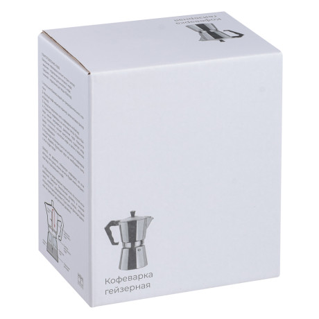 VETTA Кофеварка гейзерная, 3 чашки, алюминий(SGS), пластиковая ручка