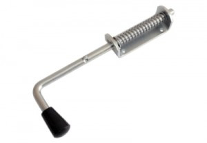 Засов Домарт пружинный110) 280мм мод.2 цинк d-13мм10)