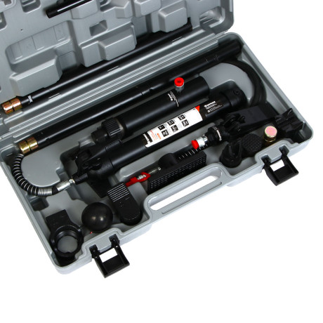 ЕРМАК Растяжка гидравлическая, 10 т, набор из 17 предметов, 7 сменных насадок, в пластиковом кейсе