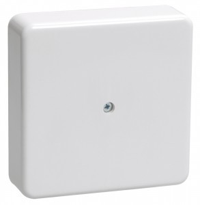 IEK коробка КМ41212-01 распред. ОУ 75х75х20 мм белая (с контактной группой)