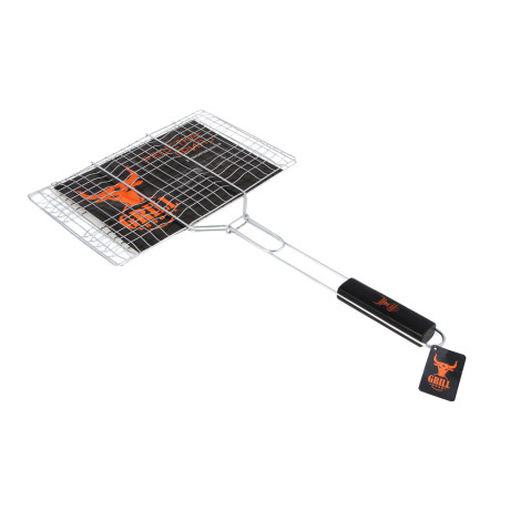 Решетка-гриль хром. тм GRILLBOOM, 21х35х2см