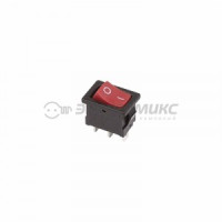 Rexant выкл клавишный 250V 6А (3с) ON-ON красн. Mini  (RWB-202, SC-768) (10!),36-2131