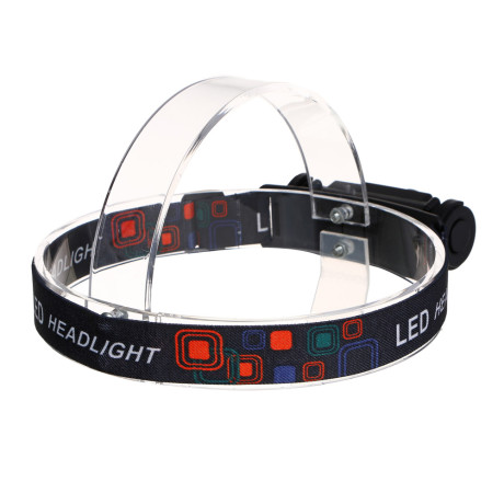 ЕРМАК Фонарь налобный, 800мАч, 1 COB, 1 LED, 2 режима, пластик, 100х32х33 мм