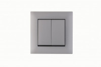 MAKEL Karea Rizz выкл. СУ 2 кл. СЕРЕБРЯНЫЙ 88065003